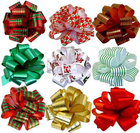 4 Pack Big Red Bows For Gifts Car Bow Gift Wrapping Bows Pull Bow for Christmas Party Birthday Car Decoration (7 Inch ,Red) Shipping available. . Walmart bows
